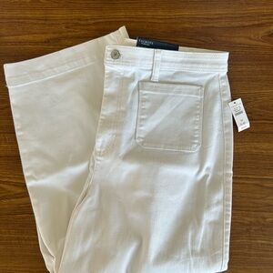 Talbots white denim